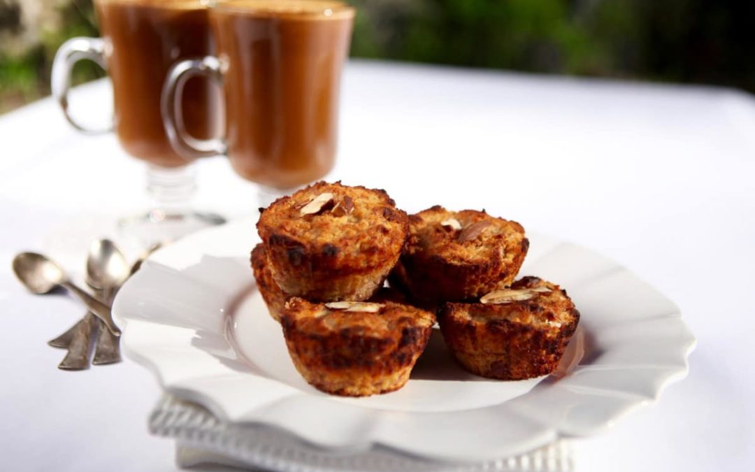 Coconut Almond Banana Muffins (grain-free)