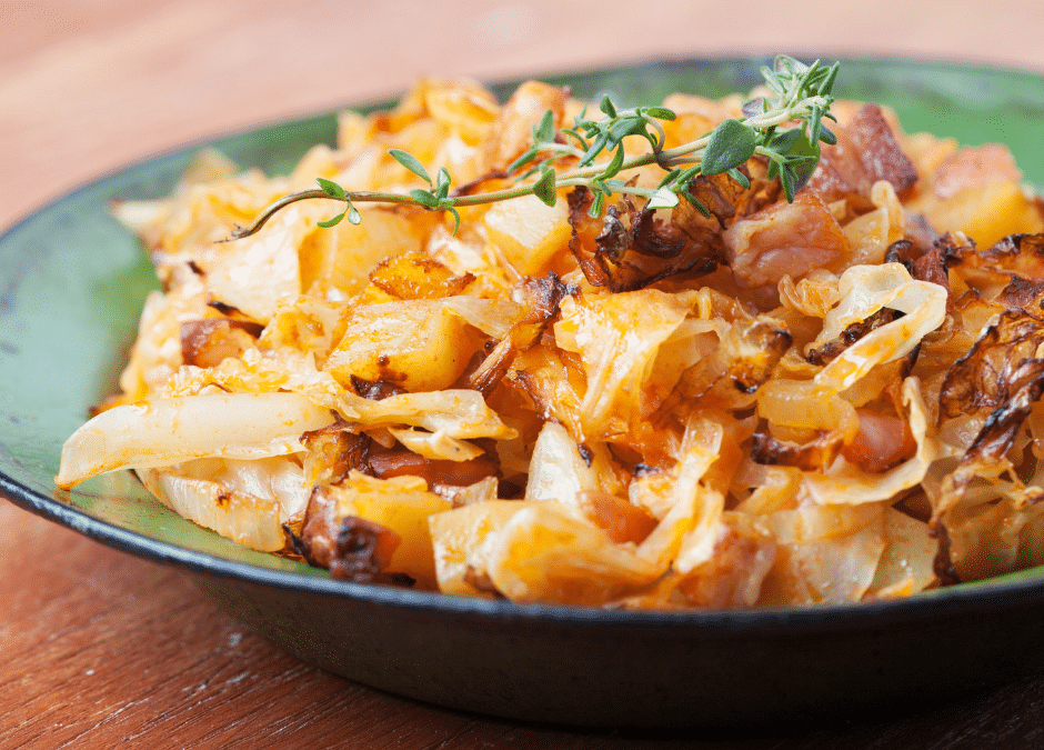 Braised Green Cabbage