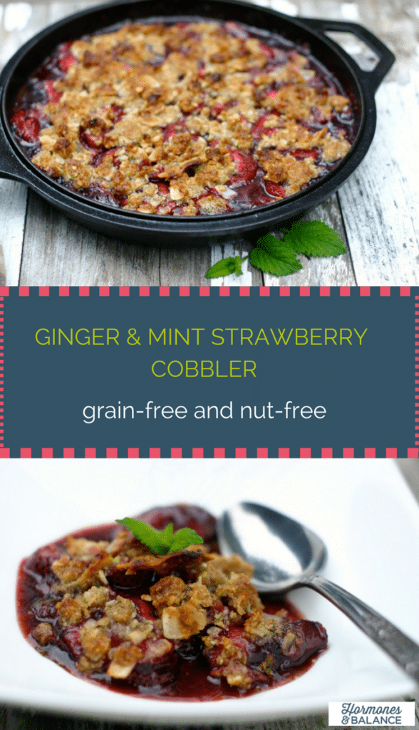 Mint and Strawberry Cobbler Dessert Party Recipe