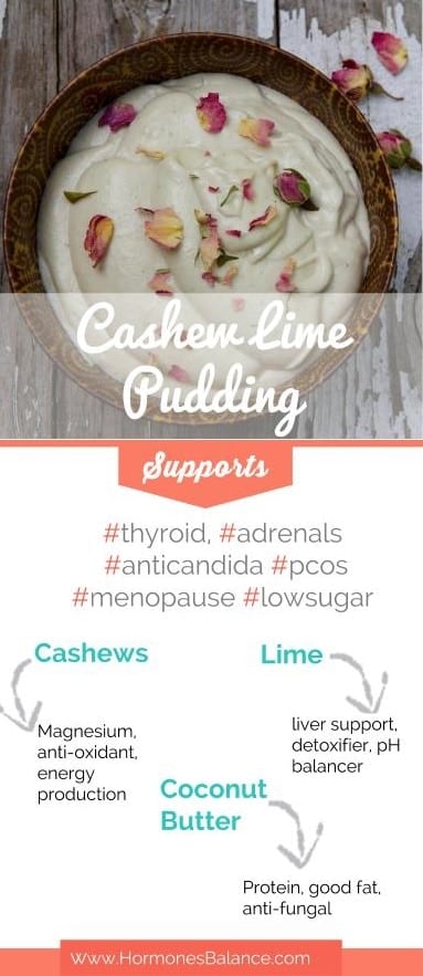Cashew Lime Pudding - HormonesBalance.com