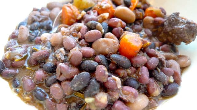 Bean and Bison Stew