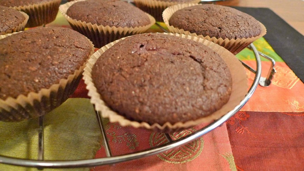 Chocolate Lavender Muffins