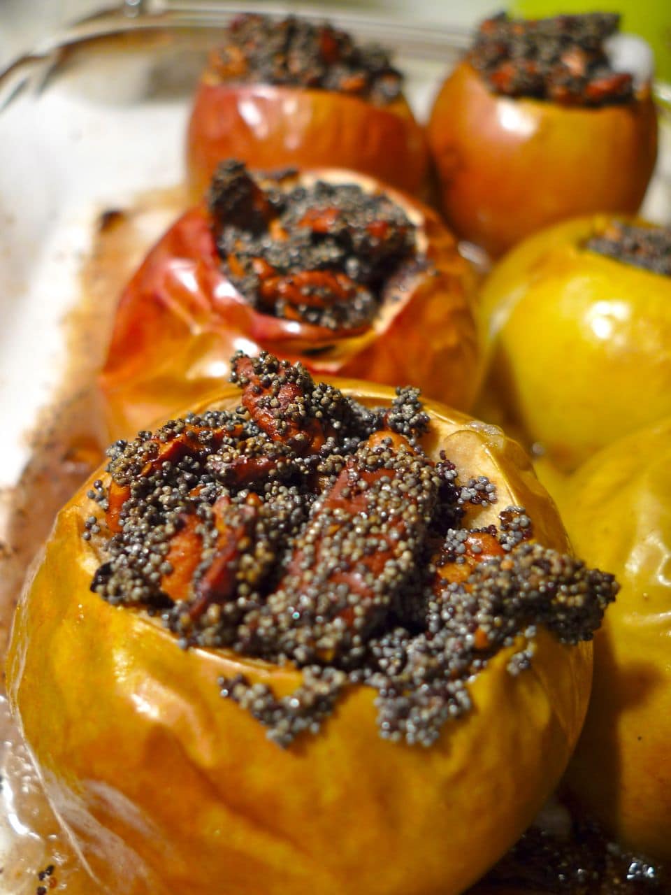 Poppy Seed-Stuffed Apples