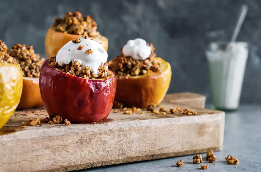 Poppy Seed-Stuffed Apples