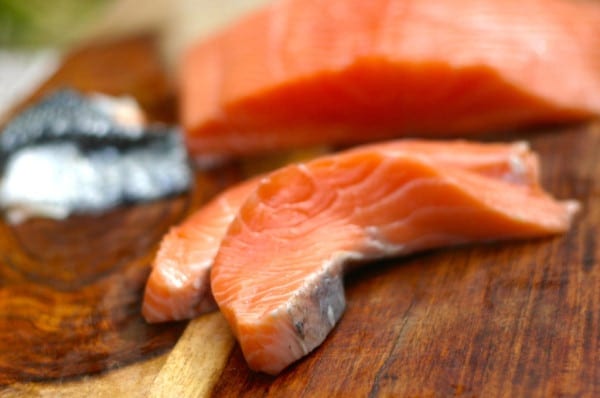 Fresh Wild Salmon for Salmon Sashimi Salad