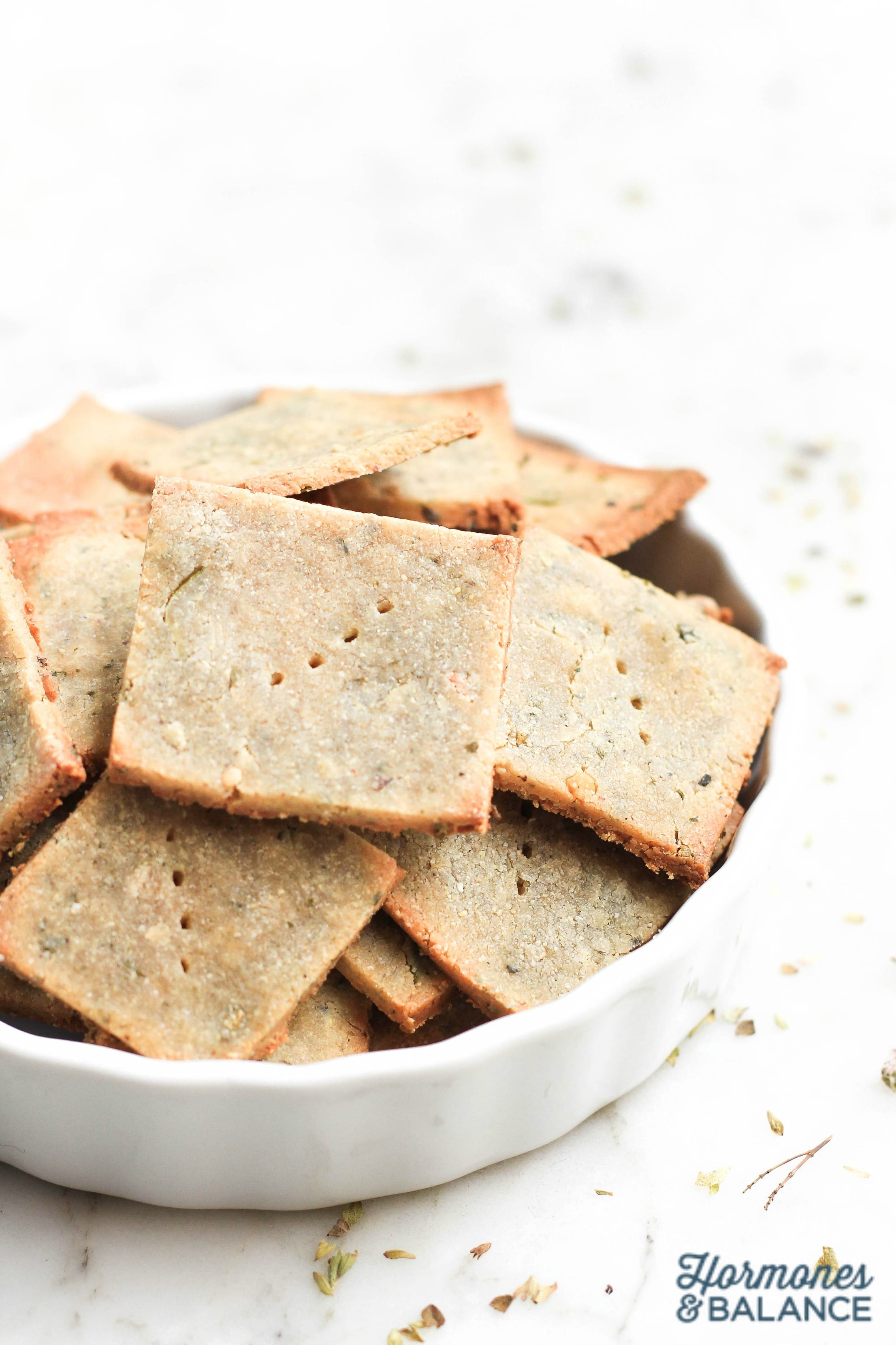 Herbed Quinoa Crackers Snack Recipe