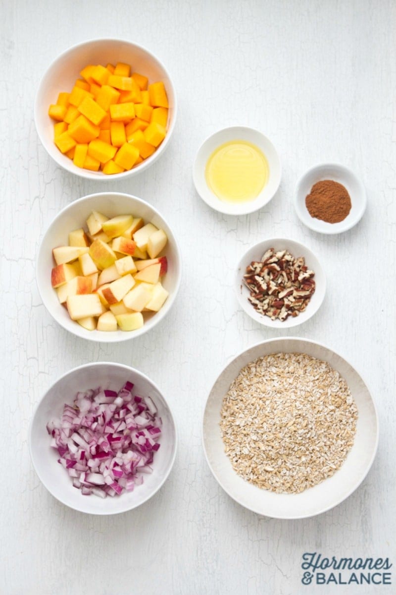Savory Porridge with Butternut Squash and Apples Recipe