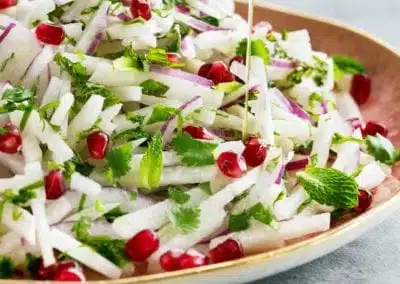 Jicama and Pomegranate Slaw