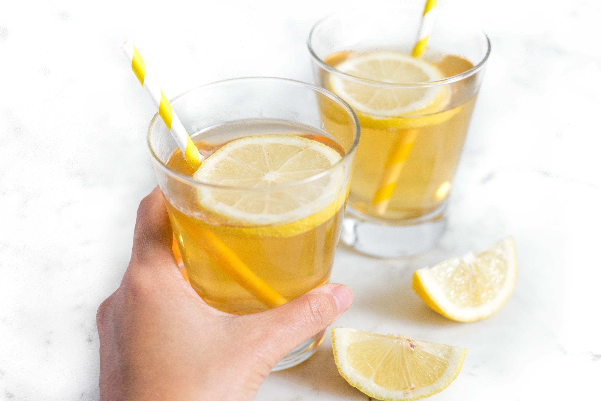 image of two glasses of apple cider vinegar tonic