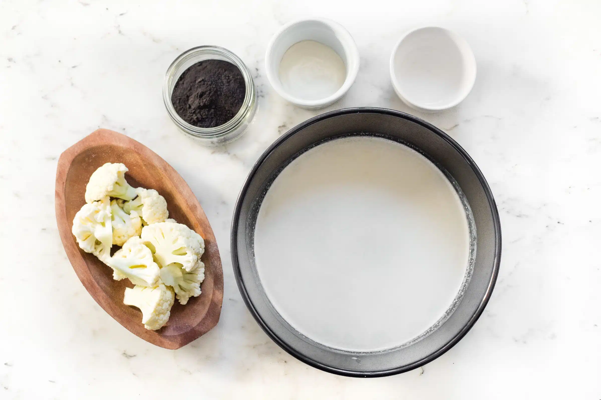 image of ingredients for activated charcoal smoothie