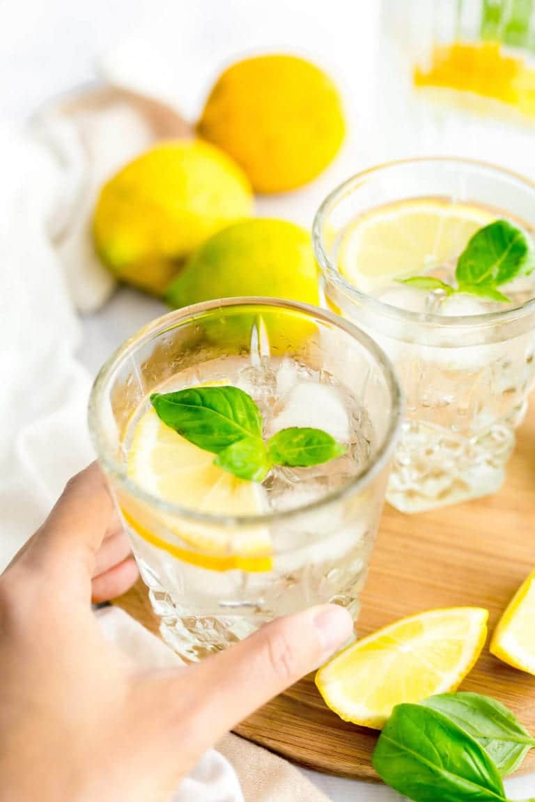 Basil Lemon Gin and Tonic Recipe Healthy Recipes, Drinks