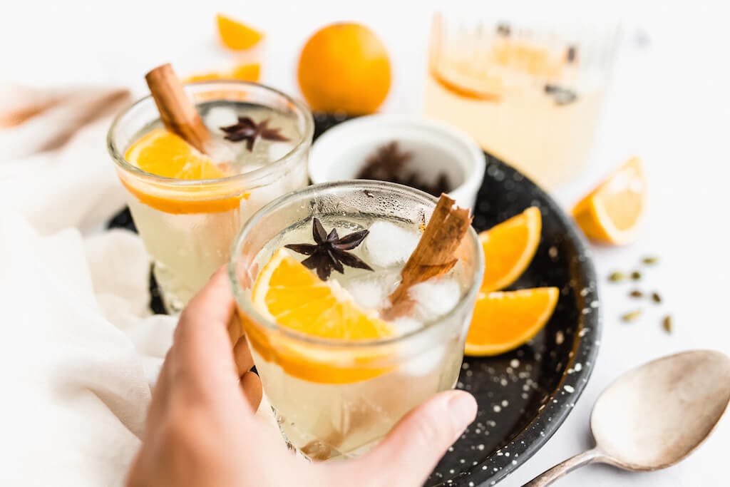 When choosing what drink to celebrate with, I recommend sticking close to recipes that only require a few healthy ingredients and which include better-for-you spirits, such as vodka. This refreshing cardamom vodka fizz is a breeze to make and is lightly sweetened with fragrant cardamom syrup (super easy recipe for syrup included below, too).