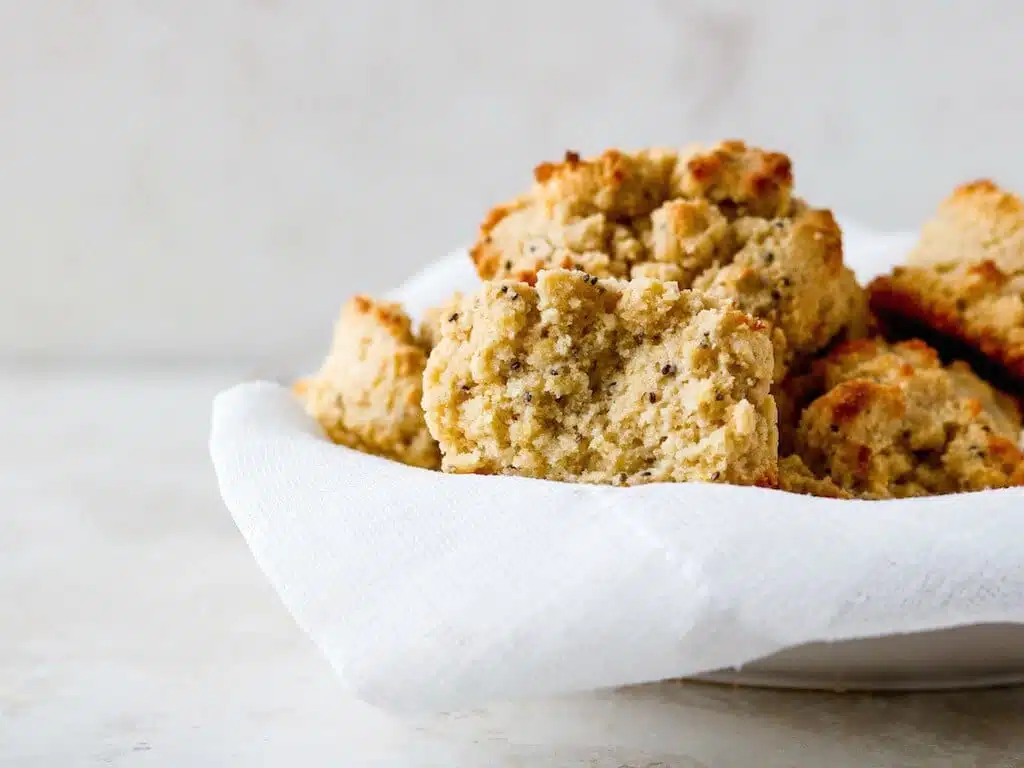 These deliciously cozy biscuits nix the dairy, gluten, and eggs. The best part? They’re a cinch to make and a dream to eat.