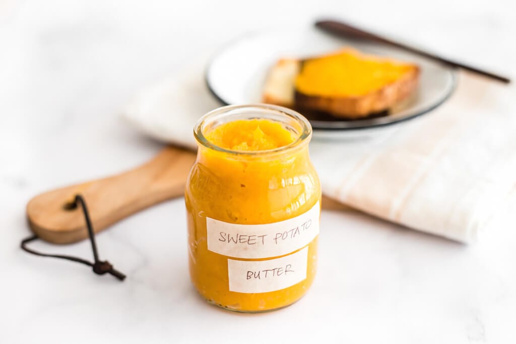 You’ll want to spread this creamy sweet potato butter on everything. The best part? There’s not an ounce of dairy in sight.