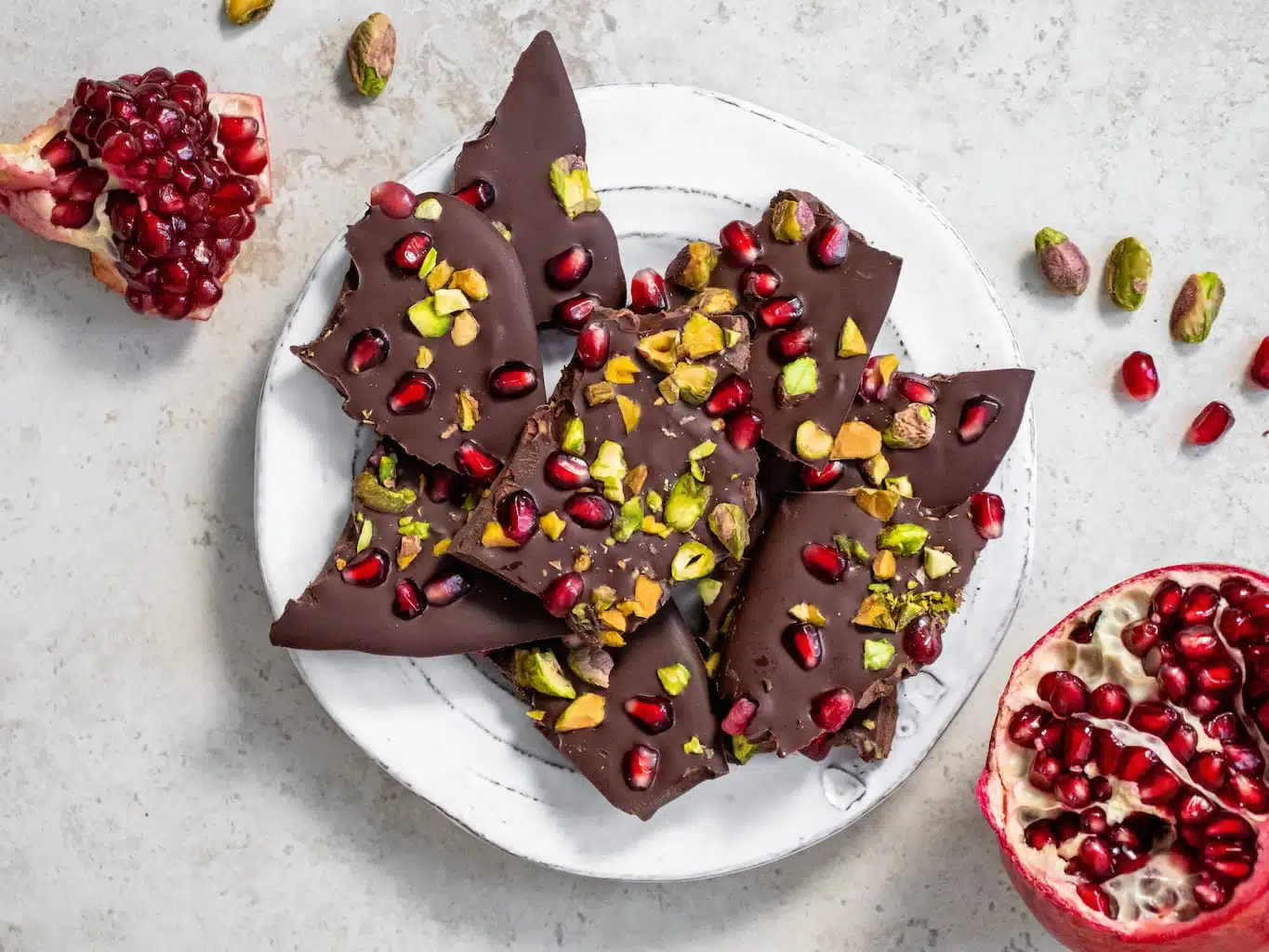 How to Make Pomegranate Dark Chocolate Bark