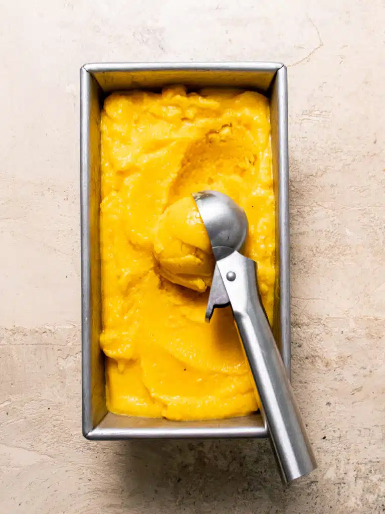 Refreshing Mango Vanilla Sorbet