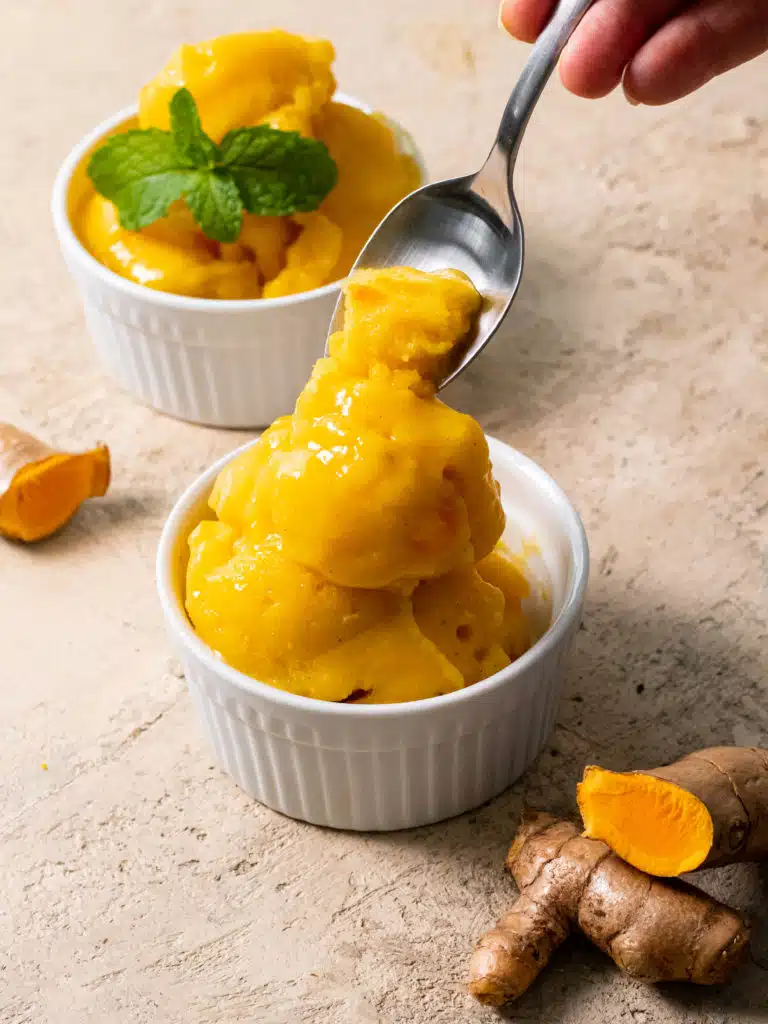 Refreshing Mango Vanilla Sorbet