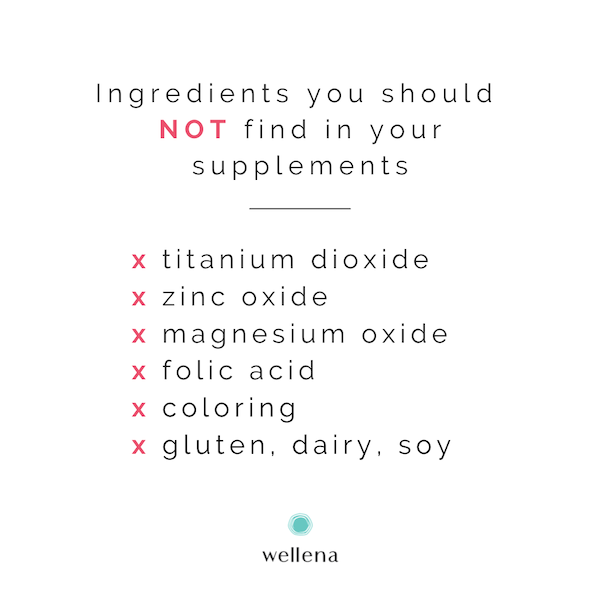 Ingredients You Should NOT Find in Your Supplements