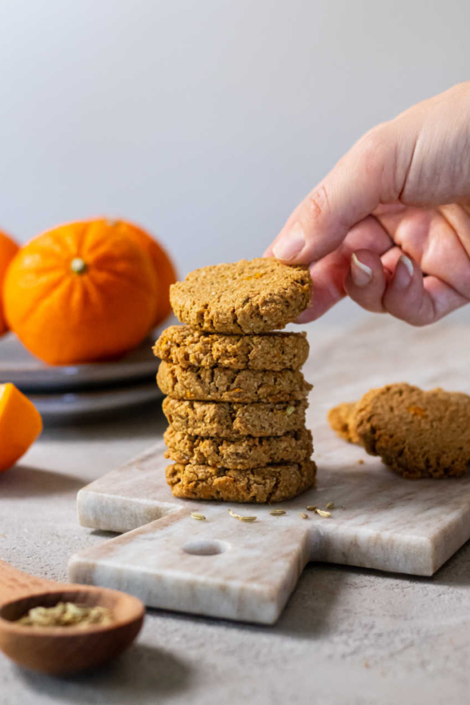 Healthy Fennel and Orange Digestive Cookies—Vertical