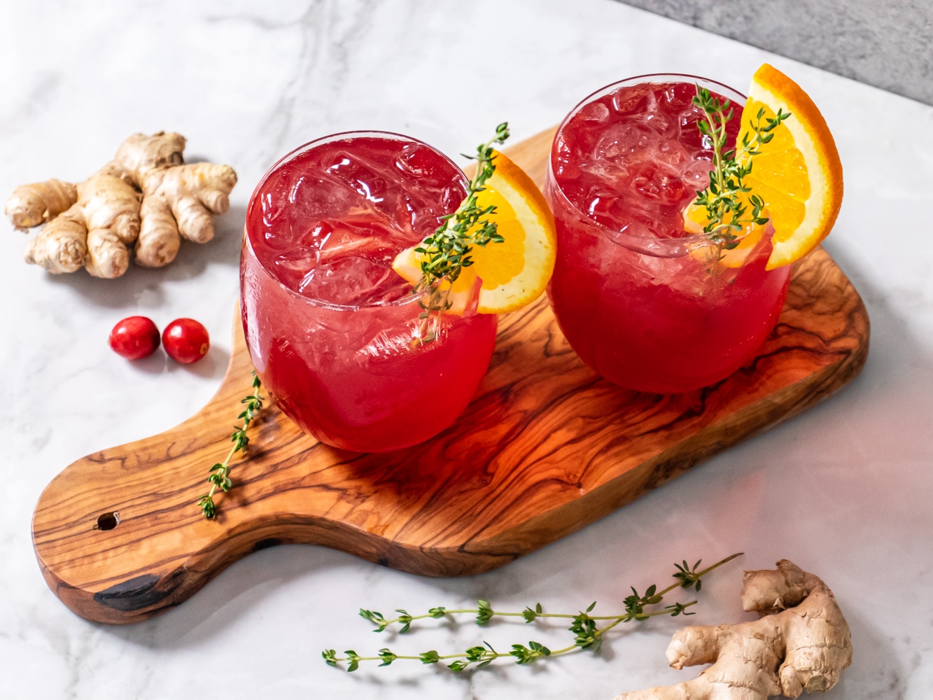 Cranberry Thyme Spritzer