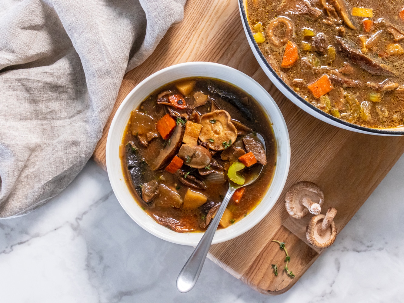 Warming Three Mushroom Stew