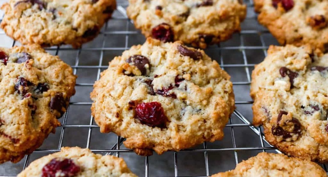Cranberry Chocolate Ginger Cookies