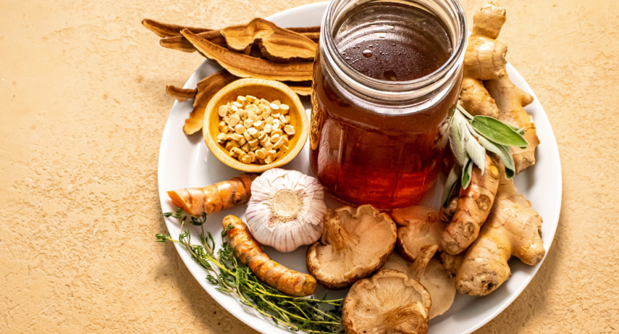Savory Immune-Boosting Mushroom Herbal Broth – Stove and Instant Pot Versions