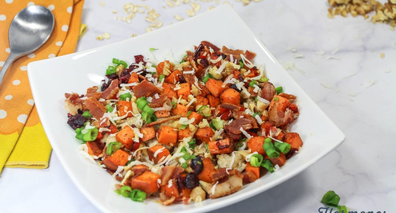 Savory Oatmeal Sweet Potatoes Breakfast Recipe